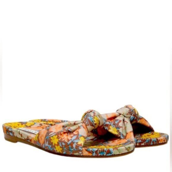 NWT Veronica Beard | Women's Etra Floral Slide Sandal Size 10 - Picture 2 of 7
